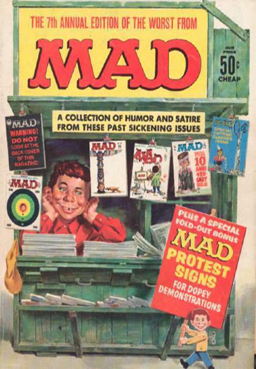 Mad # 7 magazine back issue Mad magizine back copy 