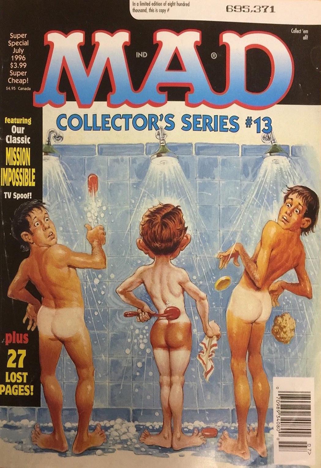 Mad # 13 magazine back issue Mad magizine back copy 