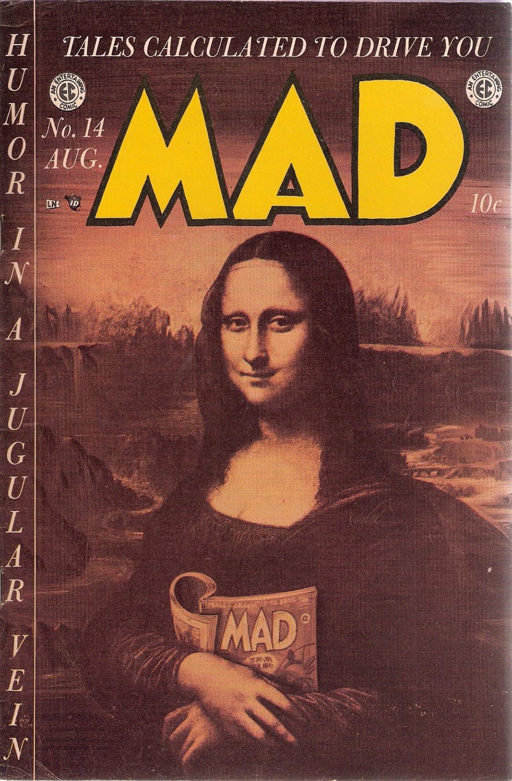 Mad # 14 magazine back issue Mad magizine back copy 