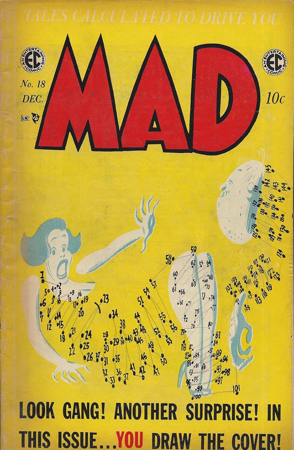 Mad # 18 magazine back issue Mad magizine back copy 
