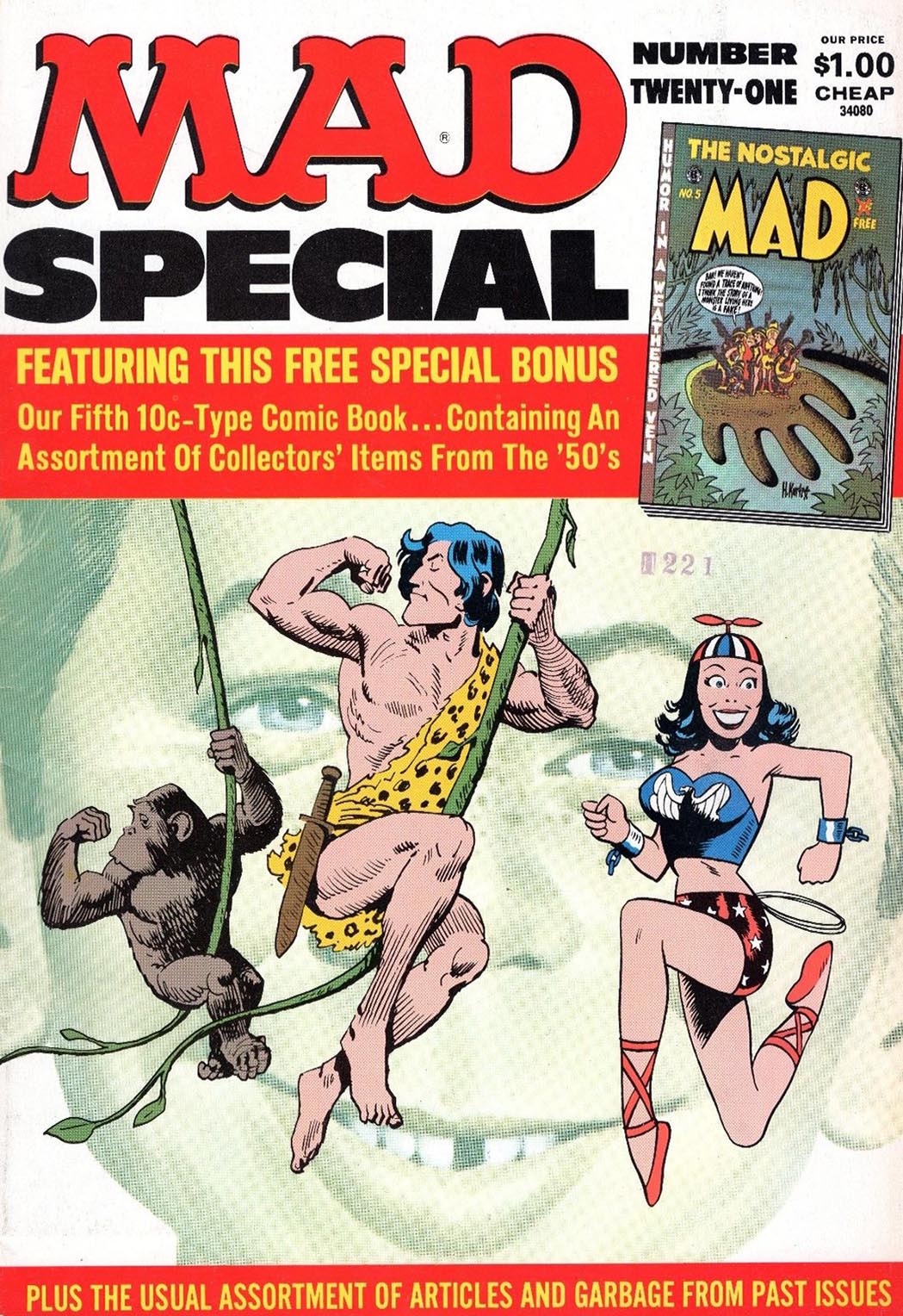Mad # 21 magazine back issue Mad magizine back copy 