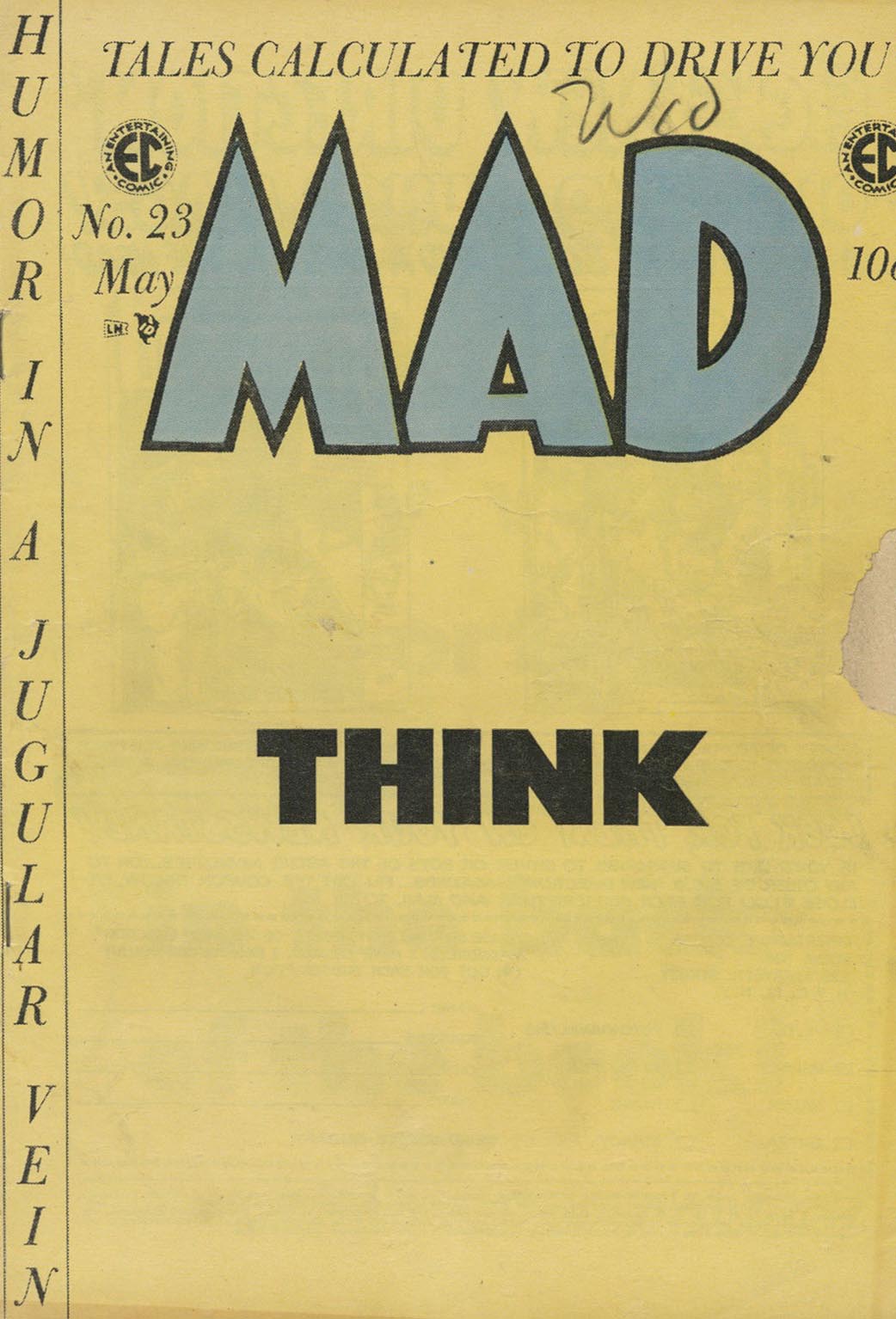 Mad # 23 magazine back issue Mad magizine back copy 