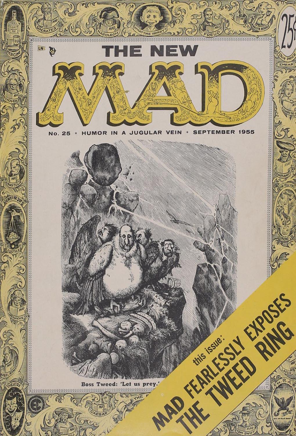 Mad # 25 magazine back issue Mad magizine back copy 