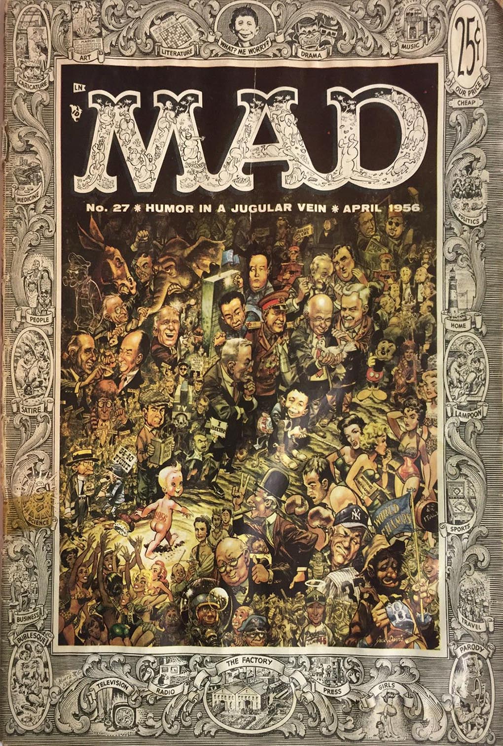 Mad # 27 magazine back issue Mad magizine back copy 