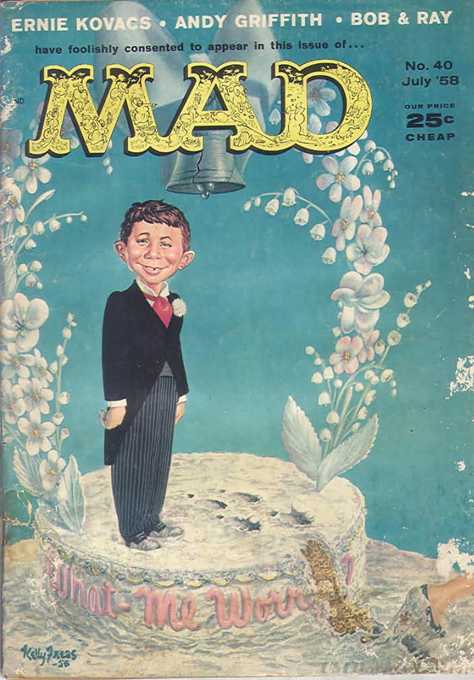 Mad # 40 magazine back issue Mad magizine back copy 