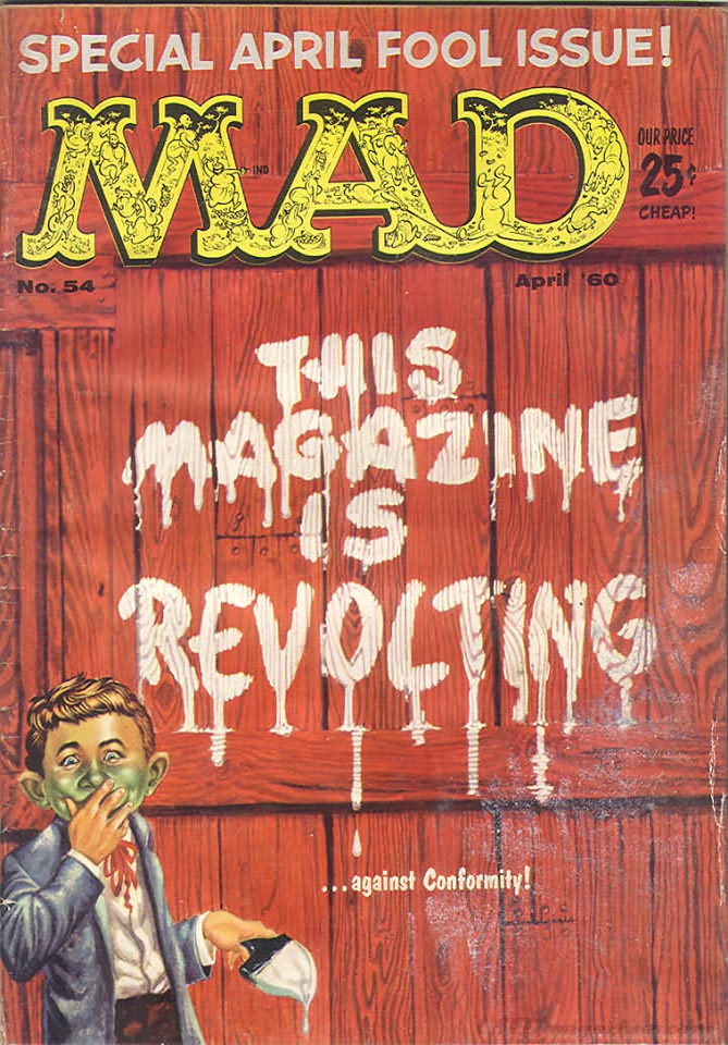 Mad # 54 magazine back issue Mad magizine back copy 