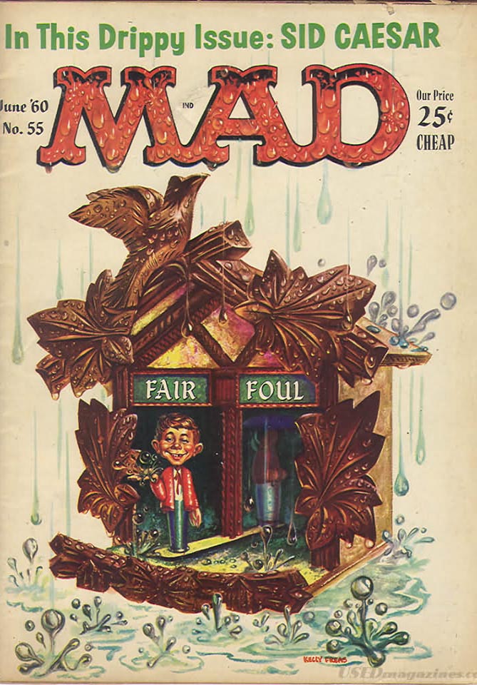 Mad # 55 magazine back issue Mad magizine back copy 