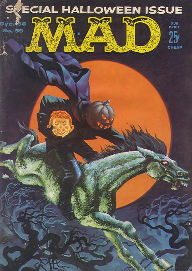 Mad # 59 magazine back issue Mad magizine back copy 