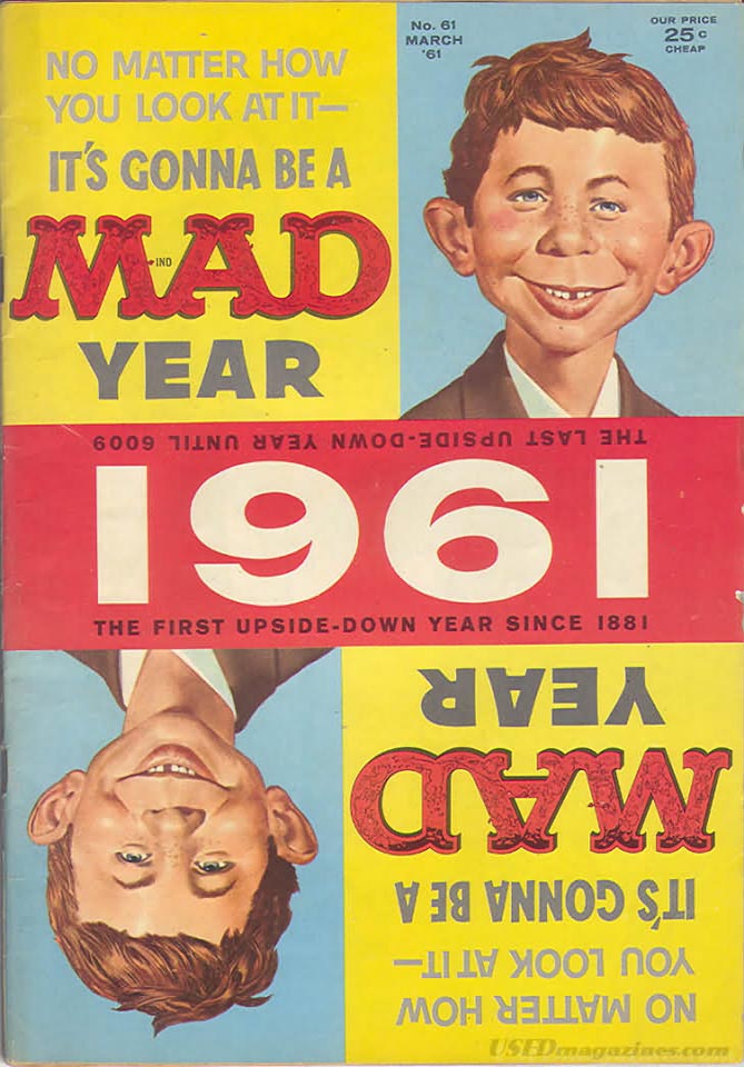 Mad # 61 magazine back issue Mad magizine back copy 
