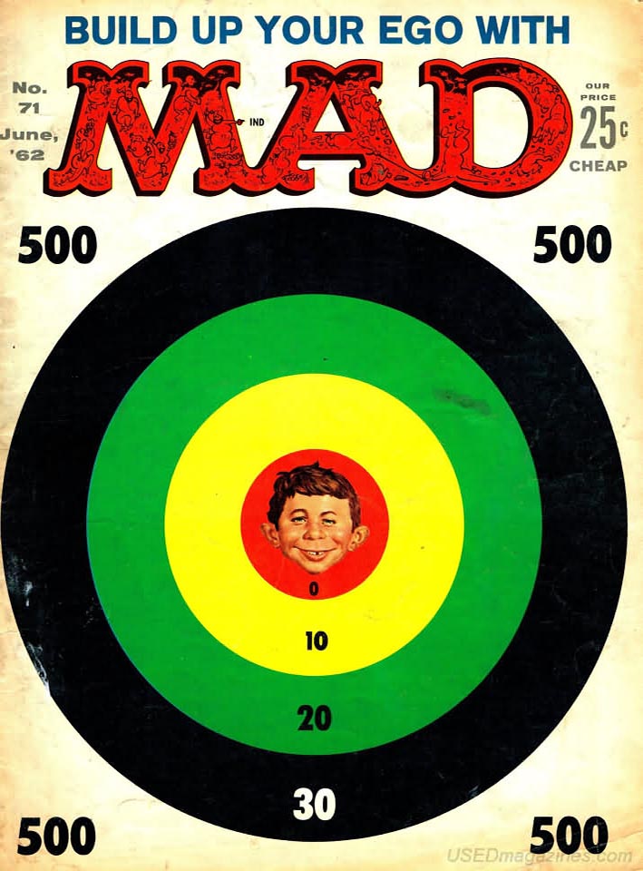 Mad # 71 magazine back issue Mad magizine back copy 