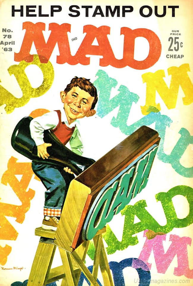 Mad # 78 magazine back issue Mad magizine back copy 