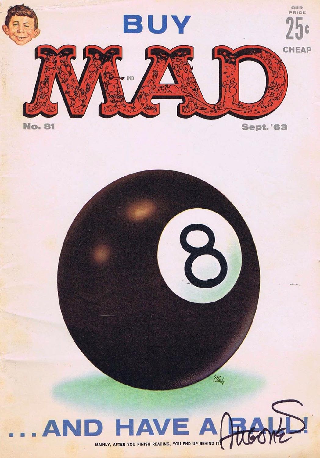 Mad # 81 magazine back issue Mad magizine back copy 