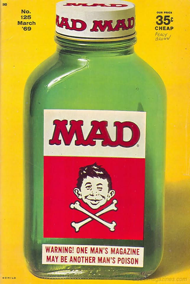 Mad # 125 magazine back issue Mad magizine back copy 