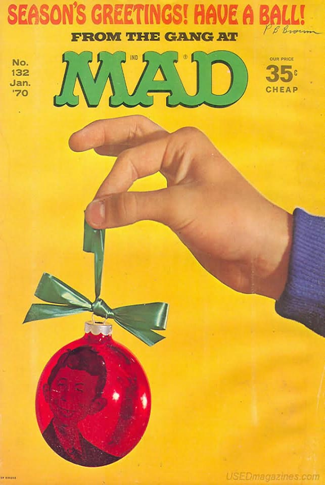 Mad # 132 magazine back issue Mad magizine back copy 