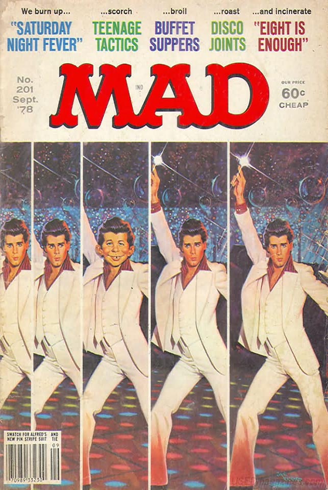 Mad # 201 magazine back issue Mad magizine back copy 