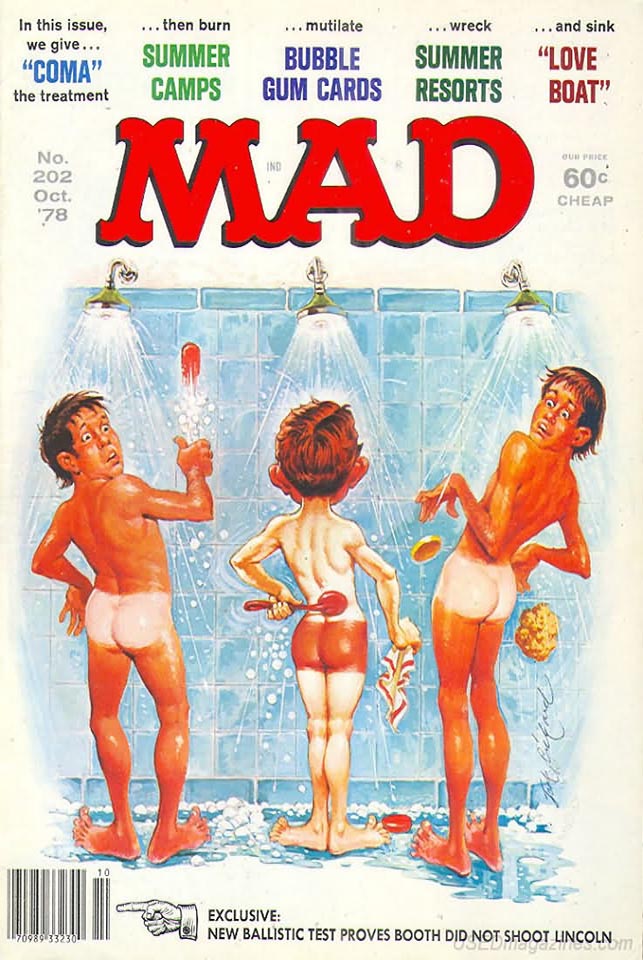 Mad # 202 magazine back issue Mad magizine back copy 