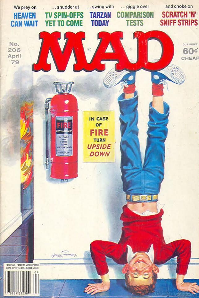 Mad # 206 magazine back issue Mad magizine back copy 