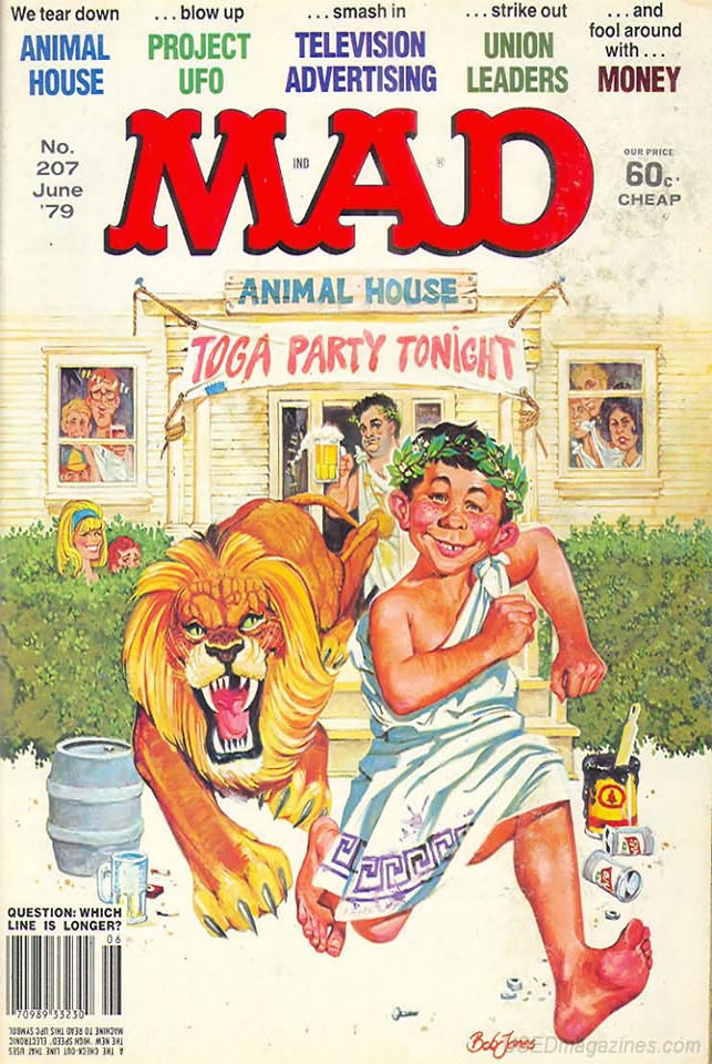 Mad # 207 magazine back issue Mad magizine back copy 