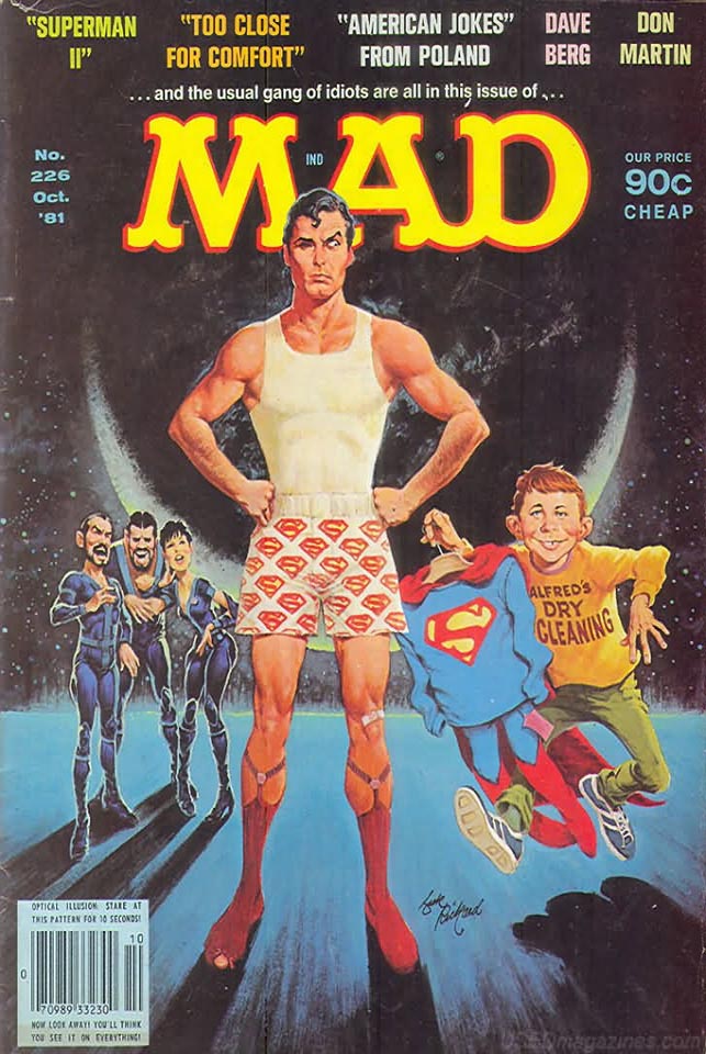 Mad # 226 magazine back issue Mad magizine back copy 
