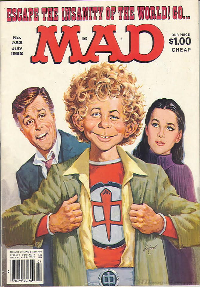 Mad # 232 magazine back issue Mad magizine back copy 
