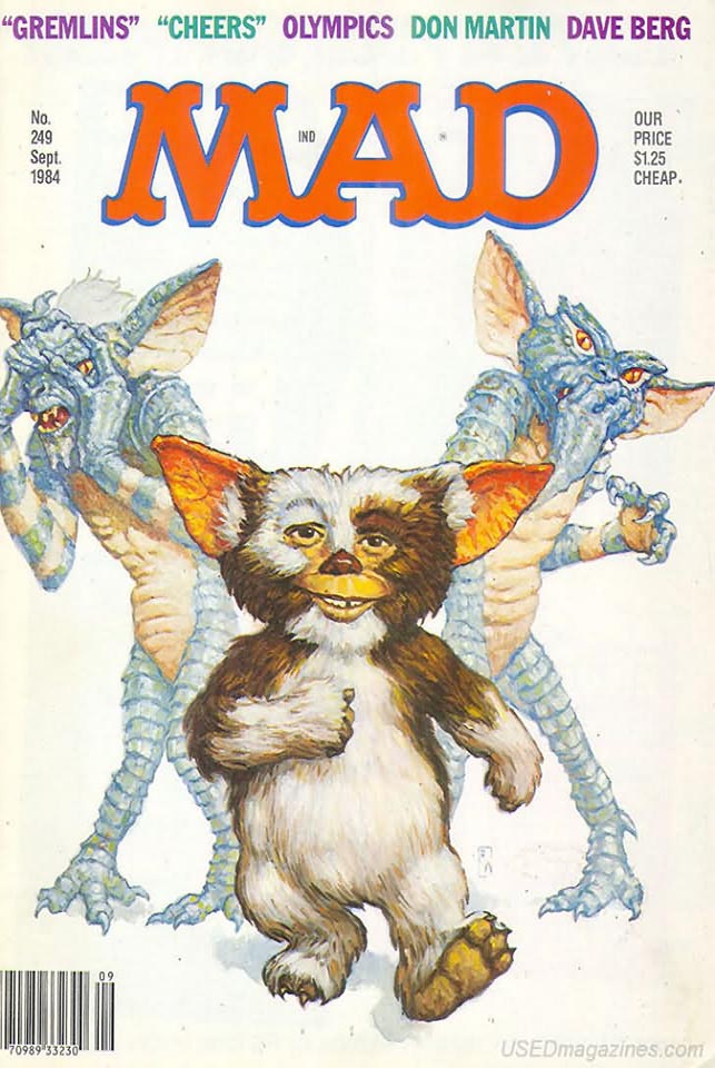 Mad # 249 magazine back issue Mad magizine back copy 