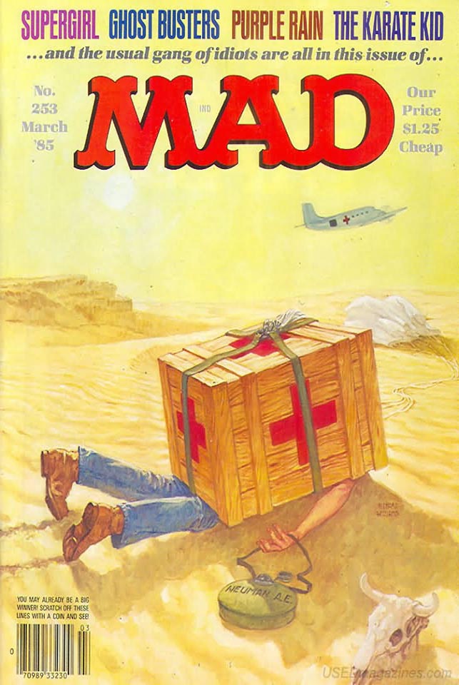 Mad # 253 magazine back issue Mad magizine back copy 