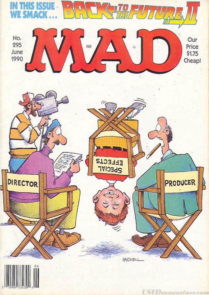 Mad # 295 magazine back issue Mad magizine back copy 