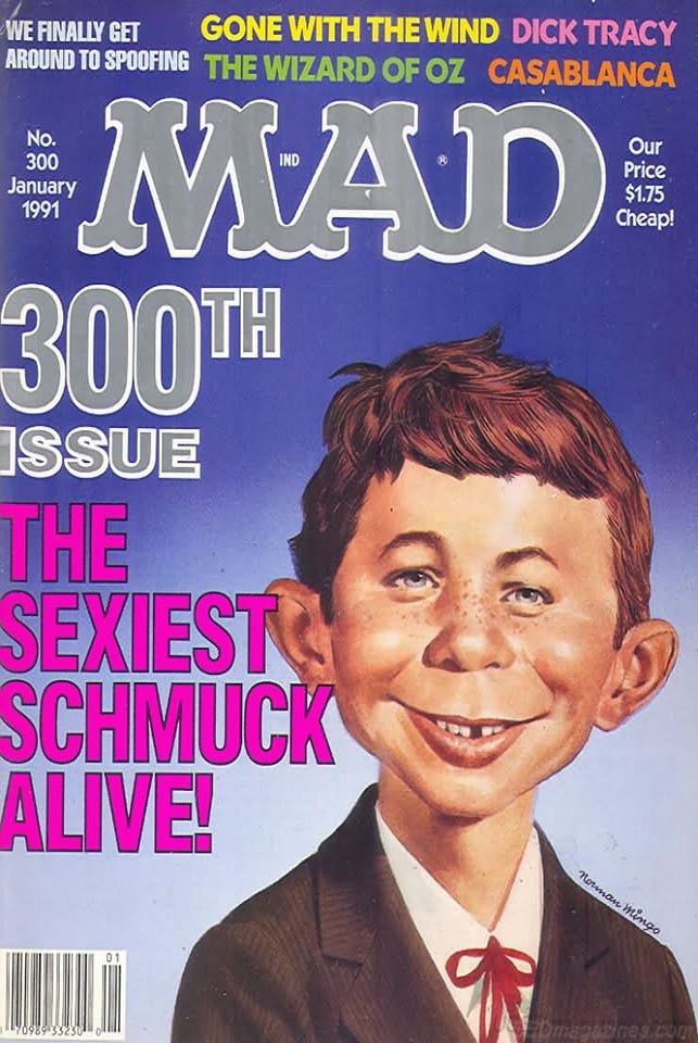 Mad # 300 magazine back issue Mad magizine back copy 