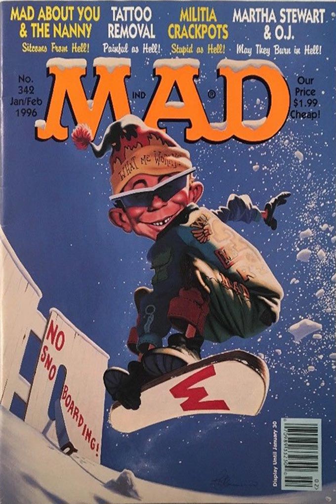 Mad # 342 magazine back issue Mad magizine back copy 