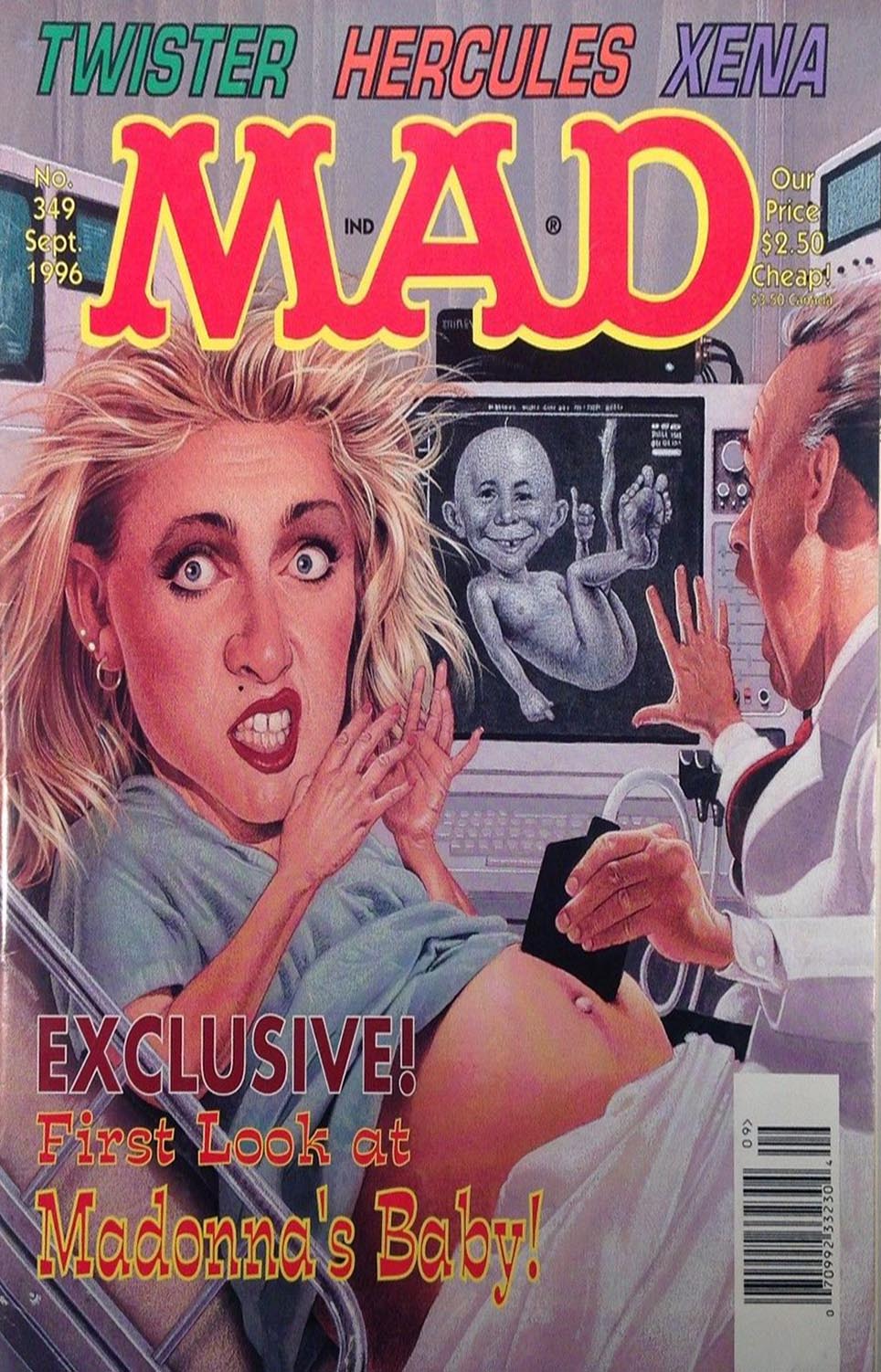 Mad # 349 magazine back issue Mad magizine back copy 