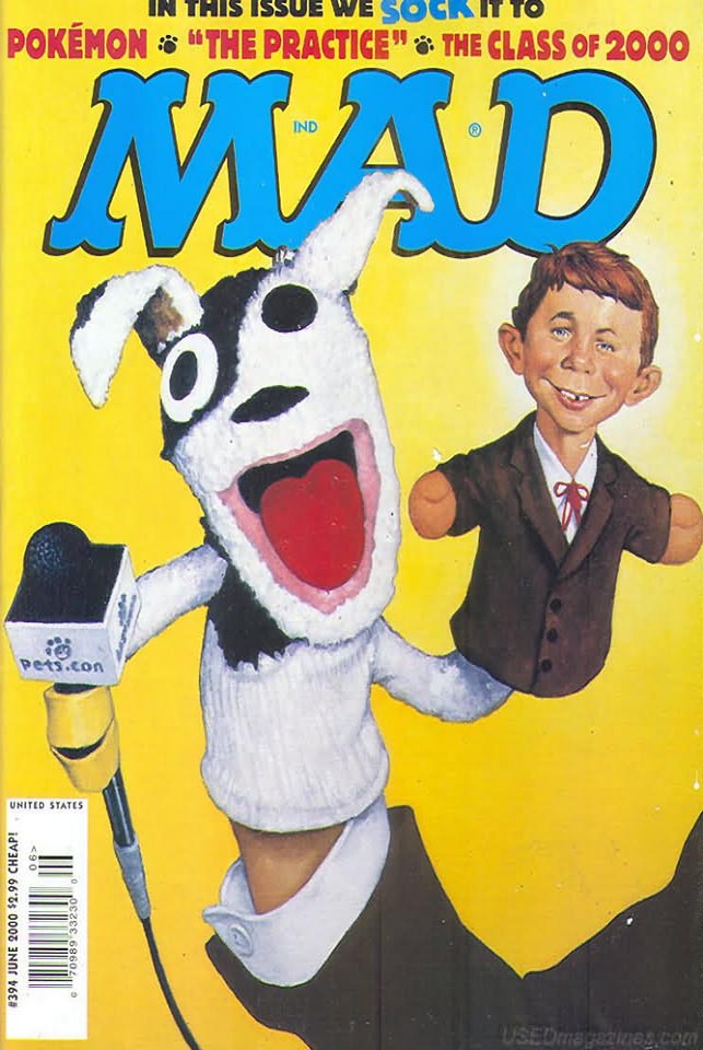 Mad # 394 magazine back issue Mad magizine back copy 