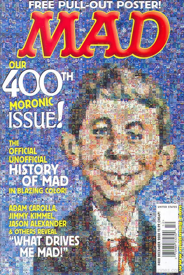 Mad # 400 magazine back issue Mad magizine back copy 