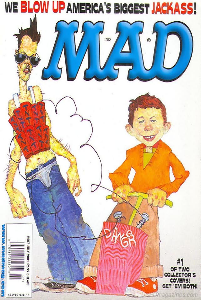 Mad # 407 magazine back issue Mad magizine back copy 