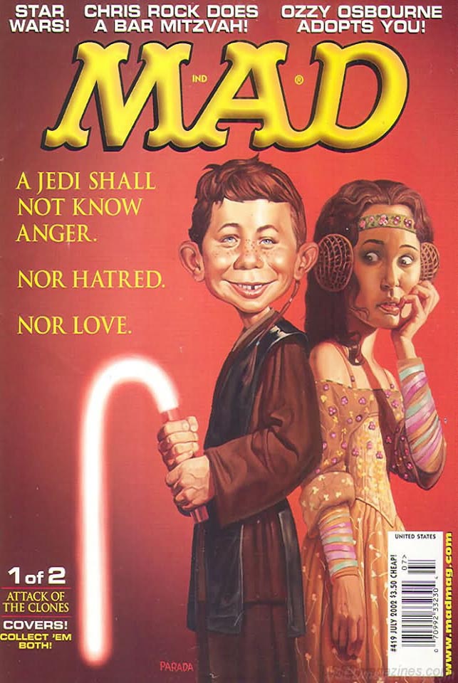 Mad # 419 magazine back issue Mad magizine back copy 