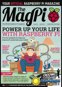 MagPi # 44, April 2016 magazine back issue cover image