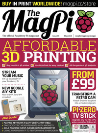 MagPi # 69, May 2018 magazine back issue cover image