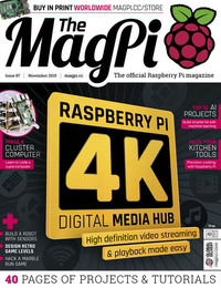 MagPi # 87, November 2019 magazine back issue cover image