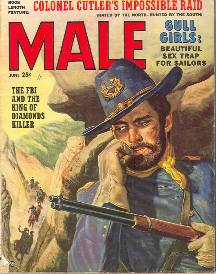 Male June 1957 magazine back issue Male magizine back copy 