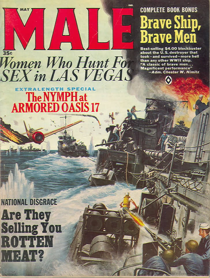 Male May 1965 magazine back issue Male magizine back copy 