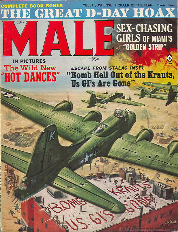 Male July 1965 magazine back issue Male magizine back copy 