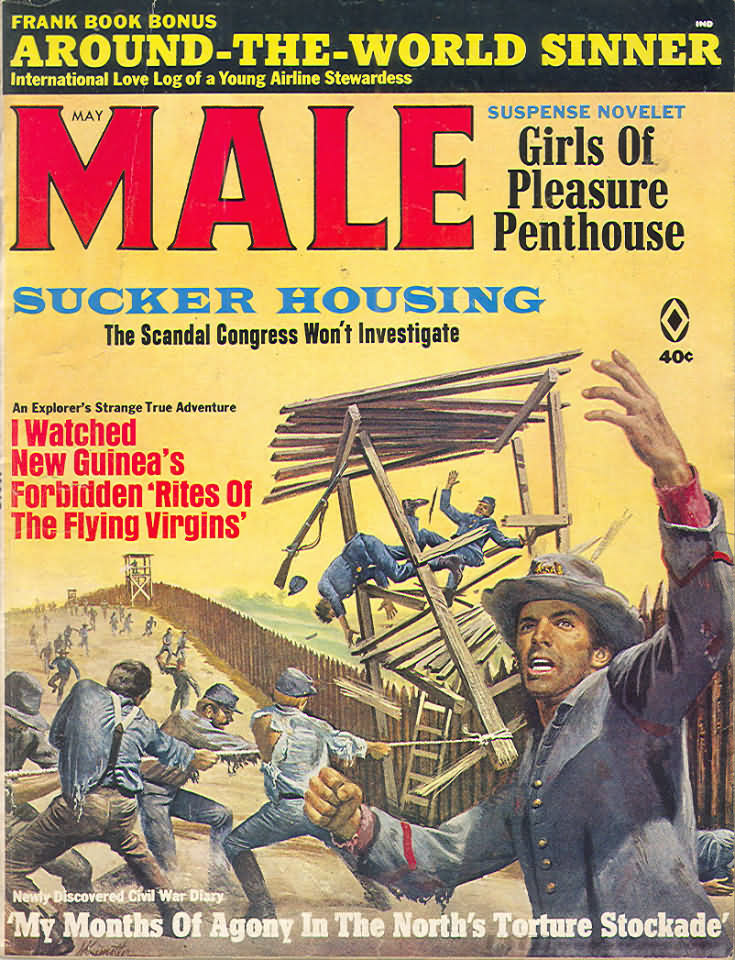 Male May 1968 magazine back issue Male magizine back copy 