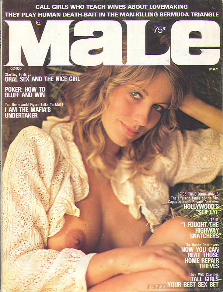 Male May 1975 magazine back issue Male magizine back copy 