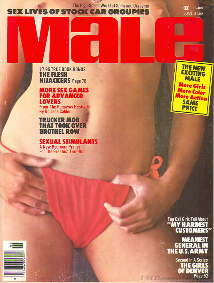 Male June 1976 magazine back issue Male magizine back copy 
