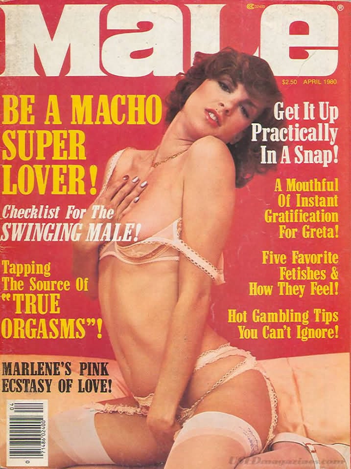 Male April 1980 magazine back issue Male magizine back copy 