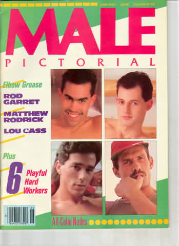 Male Pictorial June 1990 magazine back issue Male Pictorial magizine back copy 