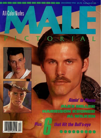 Male Pictorial December 1990 magazine back issue Male Pictorial magizine back copy 
