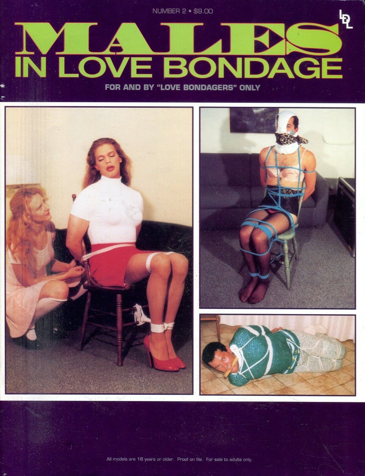 Males in Love Bondage # 2 magazine back issue Males in Love Bondage magizine back copy 