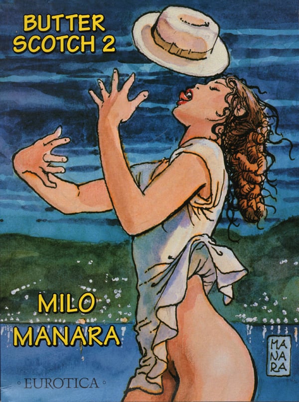 Milo Manara 1996 - Butter Scotch 2 magazine back issue Milo Manara magizine back copy I'm Just a Poor Experimenter Without a Sponsor,Butterscotch 2,Milo Manara,You Won't Escape