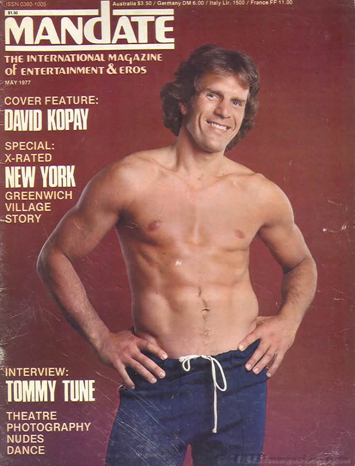 Mandate May 1977 magazine back issue Mandate magizine back copy Mandate May 1977 Gay Adult Magazine Back Issue Published by the Mavety Publishing Group in the USA since 1975. Cover Feature: David Kopay.