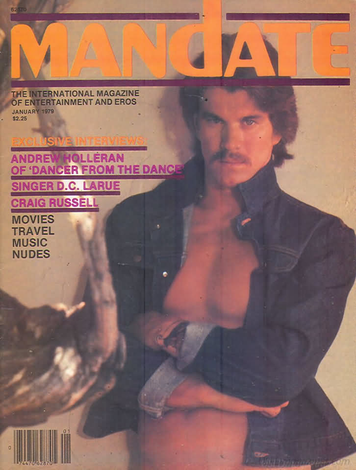 Mandate January 1979 magazine back issue Mandate magizine back copy Mandate January 1979 Gay Adult Magazine Back Issue Published by the Mavety Publishing Group in the USA since 1975. Exclusive Interivews: Andrew Holleran Of Dancer From The Dance.
